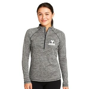 Under Armour Pullover M Grey Black Athletic Quarter Zip Heatgear Wolf Creek‎ CO